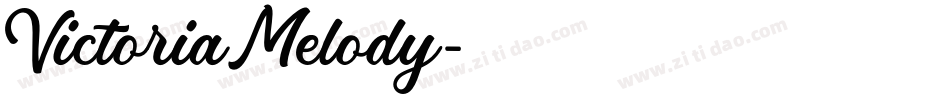 Victoria Melody字体转换